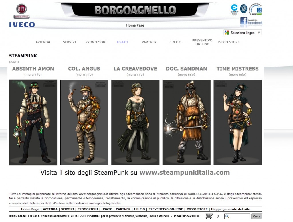 Screen shot della campagna pubblicitaria per Borgoagnello e Iveco