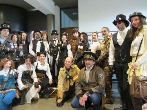 Steampunk Italia e alcuni Steamer presenti all'evento